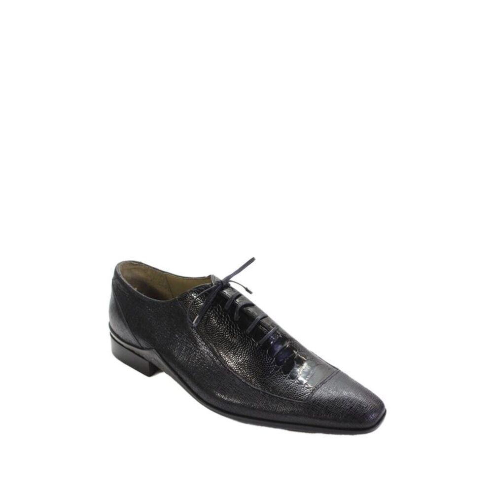 Tardini Mens American Alligator Leather Trim Dress Shoes Black Size 12